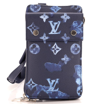 Louis Vuitton Phone Pouch Limited Edition Monogram Ink Watercolor Leather