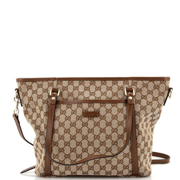 Gucci Front Pocket Convertible Tote GG Canvas Medium