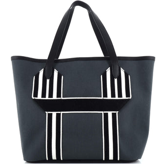 Hermes Pursangle Tote Canvas with Leather