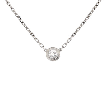 Cartier D'Amour Pendant Necklace 18K White Gold and Diamond XS