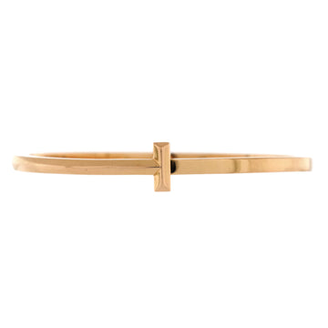Tiffany & Co. T1 Hinged Bangle Bracelet 18K Yellow Gold Narrow