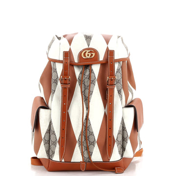 Gucci Ophidia Flap Backpack GG Coated Canvas Medium