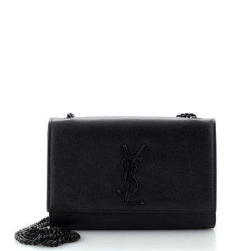 Saint Laurent Classic Monogram Crossbody Bag Grainy Leather Small