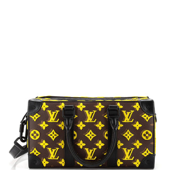 Louis Vuitton Trunk Speedy Bag Monogram Tuffetage Canvas