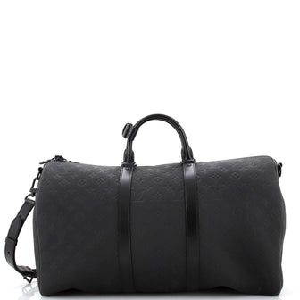 Louis Vuitton Keepall Bandouliere Bag Taurillon Monogram Leather 50