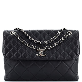 Chanel In The Business Flap Bag Quilted Calfskin Maxi