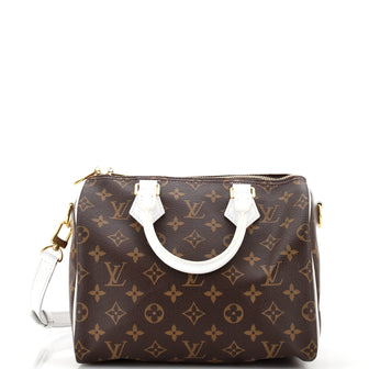 Louis Vuitton Speedy Bandouliere Bag LV Match Monogram Canvas 25
