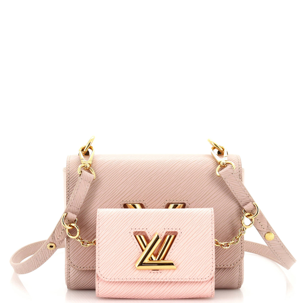 Louis Vuitton Twist and Twisty Handbag Epi Leather MM Neutral