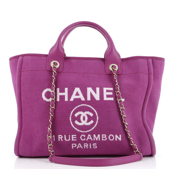 Chanel Deauville NM Tote Mixed Fibers Small