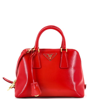 Prada Promenade Bag Vernice Saffiano Leather Small