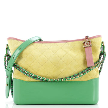 Chanel Gabrielle Hobo Quilted Suede Medium