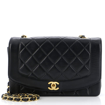 Chanel Vintage Diana Flap Bag Quilted Lambskin Medium