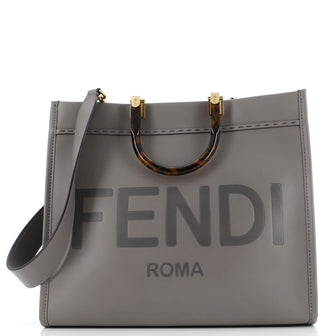 Fendi Sunshine Shopper Tote Leather Medium
