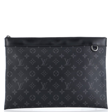 Louis Vuitton Discovery Pochette Monogram Eclipse Canvas GM