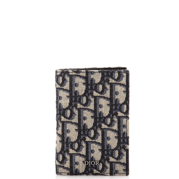 Christian Dior Bifold Card Holder Oblique Canvas
