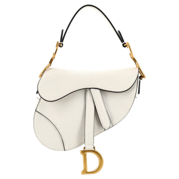 Christian Dior Saddle Handbag Leather Mini