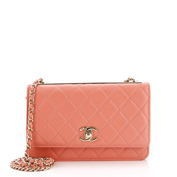 Chanel Trendy CC Wallet on Chain Quilted Lambskin