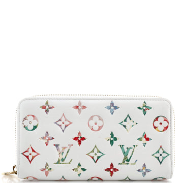 Louis Vuitton Zippy Wallet Limited Edition Garden Monogram Embossed Lambskin