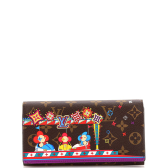 Louis Vuitton Sarah Wallet Limited Edition Vivienne Xmas Monogram Canvas