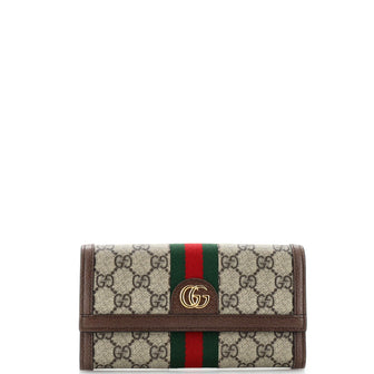 Gucci Ophidia Continental Wallet GG Coated Canvas