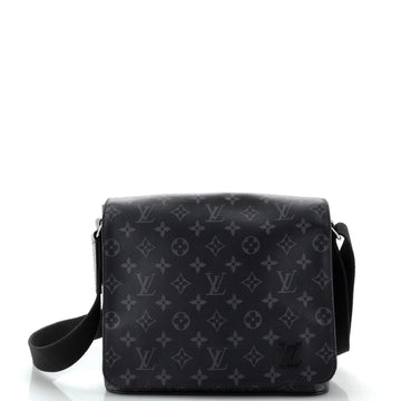 Louis Vuitton District Messenger Bag Monogram Eclipse Canvas PM