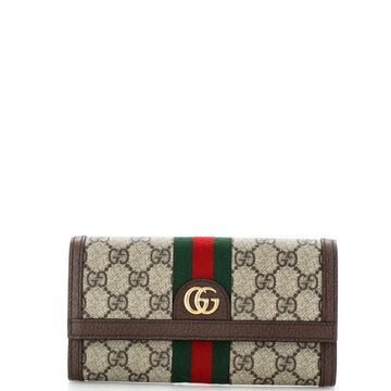 Gucci Ophidia Continental Wallet GG Coated Canvas