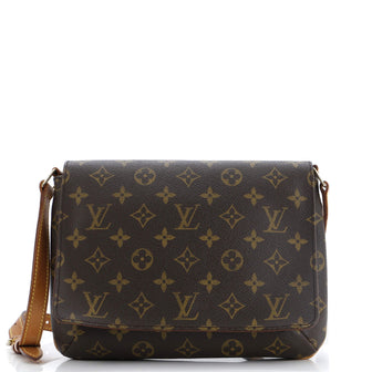 Louis Vuitton Musette Tango Handbag Monogram Canvas
