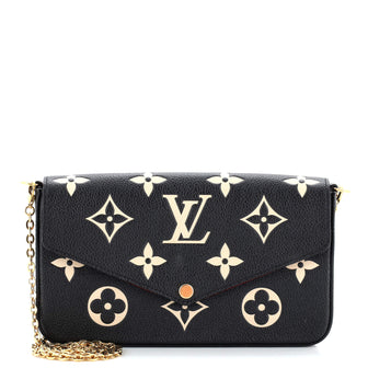Louis Vuitton Felicie Pochette Bicolor Monogram Empreinte Giant