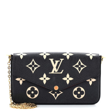 Louis Vuitton Felicie Pochette Bicolor Monogram Empreinte Giant