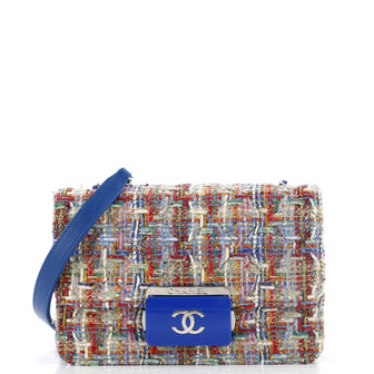 Chanel Beauty Lock Flap Bag Quilted Tweed Mini