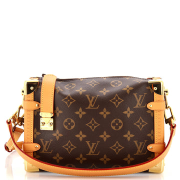 Louis Vuitton Side Trunk Handbag Monogram Canvas MM