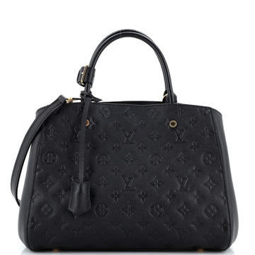 Louis Vuitton Montaigne Handbag Monogram Empreinte Leather MM