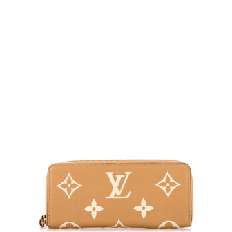 Louis Vuitton Clemence Wallet Bicolor Monogram Empreinte Giant