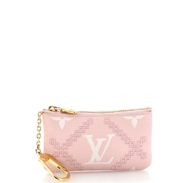Louis Vuitton Key Pouch Monogram Empreinte Giant Broderies