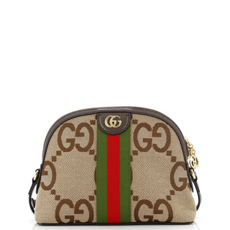 Gucci Ophidia Dome Shoulder Bag Jumbo GG Canvas Small