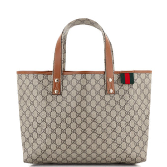 Gucci Web Loop Tote GG Coated Canvas Medium