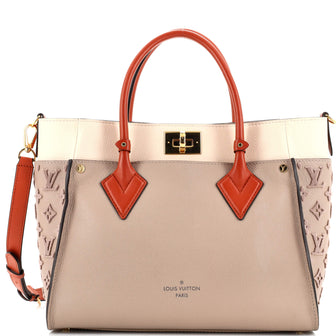 Louis Vuitton On My Side Tote Monogram Tuffetage Leather MM