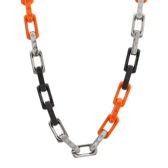 Louis Vuitton Monogram Chain Necklace Metal with Plexiglass