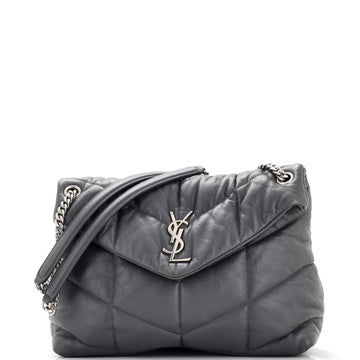 Saint Laurent Loulou Puffer Shoulder Bag Quilted Leather Medium