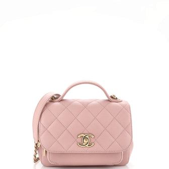 Chanel Business Affinity Flap Bag Quilted Caviar Small