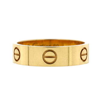 Cartier Love Band Ring 18K Yellow Gold