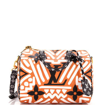 Louis Vuitton Speedy Bandouliere Bag Limited Edition Crafty Monogram Giant 25