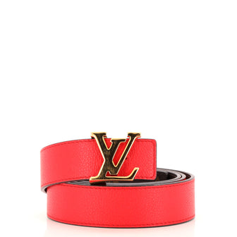 Louis Vuitton LV Initiales Reversible Belt Monogram Canvas and Leather Medium