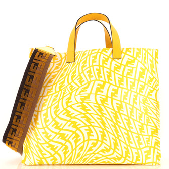Fendi Shopper Tote Vertigo Zucca Canvas Large