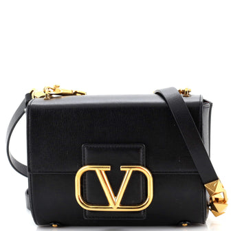 Valentino Garavani Stud Sign Shoulder Bag Leather Small