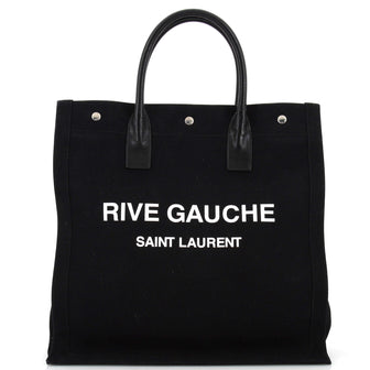 Saint Laurent Rive Gauche Shopper Tote Canvas Tall