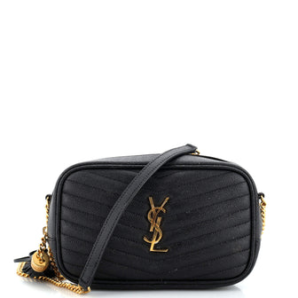 Saint Laurent Lou Camera Bag Matelasse Chevron Leather Mini