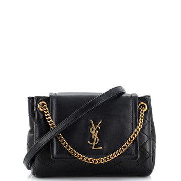 Saint Laurent Nolita Satchel Quilted Leather Mini