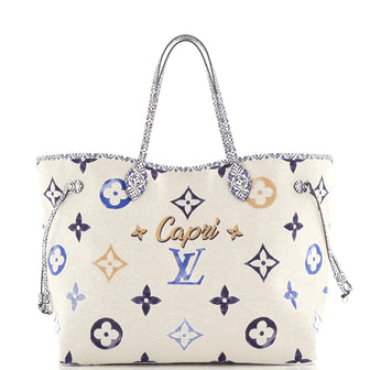 Louis Vuitton Neverfull NM Tote Limited Edition Cities By The Pool Monogram Watercolor Giant GM