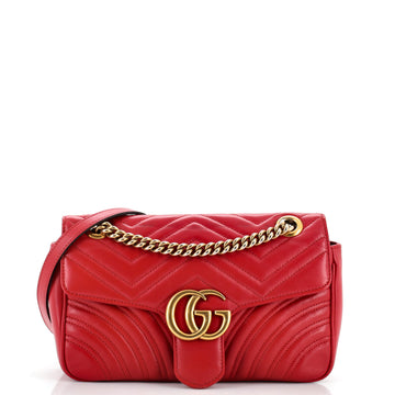 Gucci GG Marmont Flap Bag Matelasse Leather Small